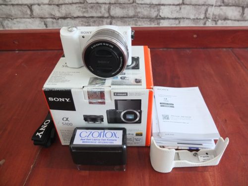 Sony A5100 Lensa 16-50mm OSS White | Jual Beli Kamera Surabaya