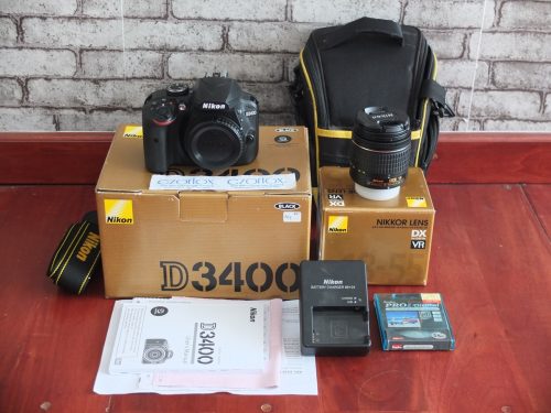 Nikon D3400 Kit 18-55mm VR2 Garansi Panjang SC 2.xxx | Jual Beli Kamera Surabaya