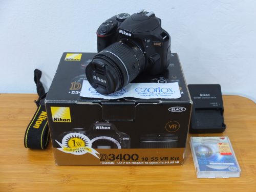 Nikon D3400 AFP 18-55mm VR II SC 17.xxx | Jual Beli Kamera Surabaya