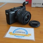 Canon M100 kit 15-45mm III Garansi Sampe April 2020 Like New