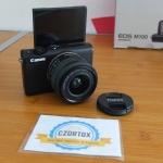 Canon M100 kit 15-45mm III Garansi Sampe April 2020 Like New