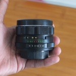 Lensa Manual Helios 58 mm F2 Plus Converter to Samsung