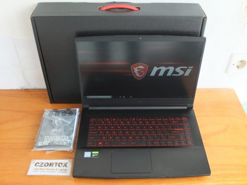 MSI GF63 9RCX Core i7-9750H Ram 8gb GTX 1050TI 4gb Umur 1 Bulan