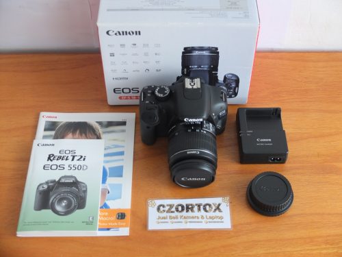 Canon 550D Lensa kit 18-55mm SC 2.Xxx Like New