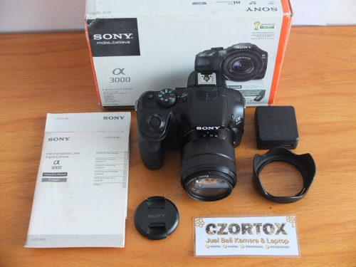 Sony a3000 Lensa 18-55mm 20,1MP OSS Black