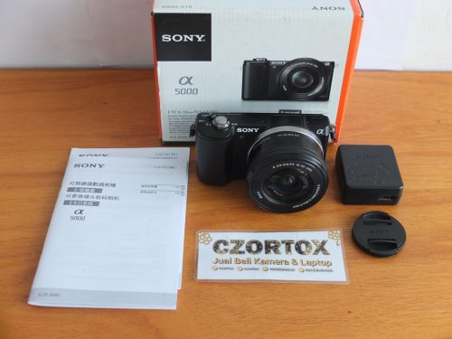 Sony A5000 Lensa 16-50mm OSS Black SC 1.xxx Istimewa