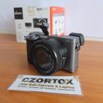 Sony A6000 Lensa 16-50mm OSS Silver Like New SC 2.Xxx