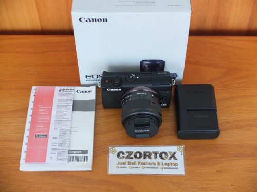 Canon M100 Kit 15-45mm Flip Screen Mulus