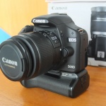 Canon 500D Kit 18-55mm Bonus Battery Grip