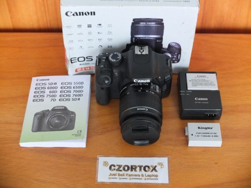 Canon 550D Lensa kit 18-55mm SC 4.XXX