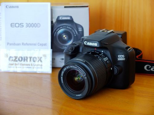 Canon 3000D Kit 18-55mm f3.5 – 5.6 Mulus