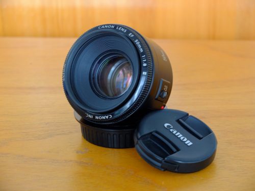 Lensa Canon EF 50mm f1.8 Mantab
