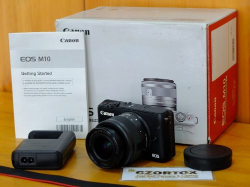 Canon EOS M10 Lensa Kit 15-45mm IS STM